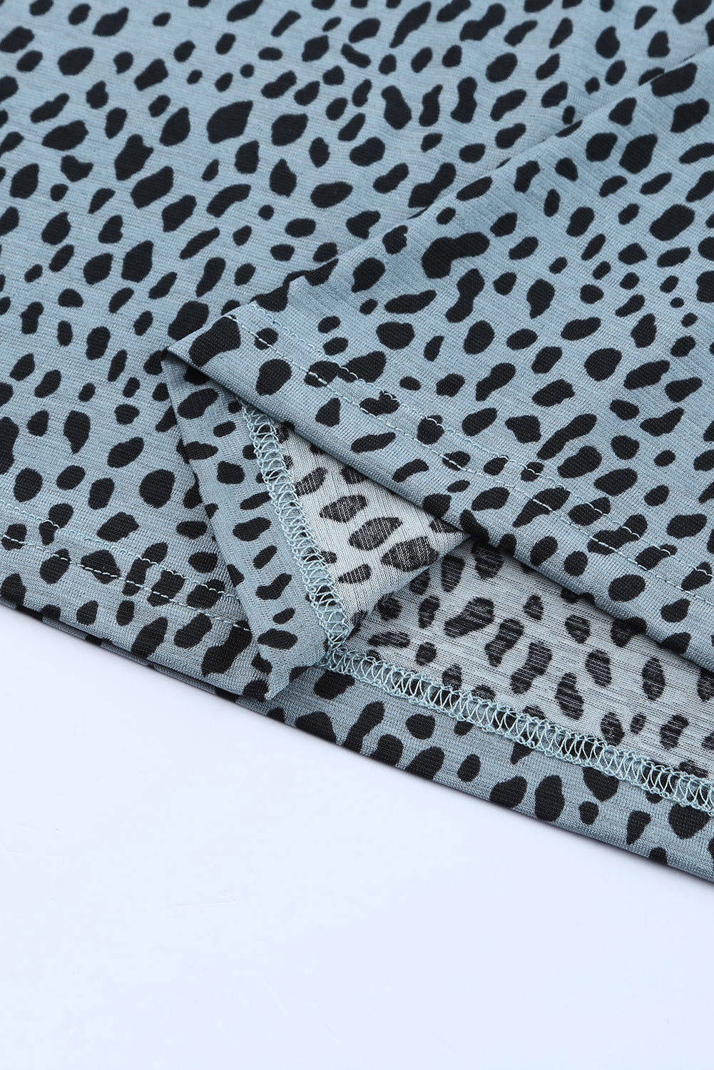 Cheetah Print O-neck Short Sleeve T Shirt