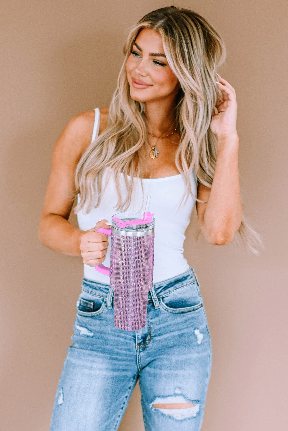 Sparkle Rhinestone Stainless Steel Insulated Cup