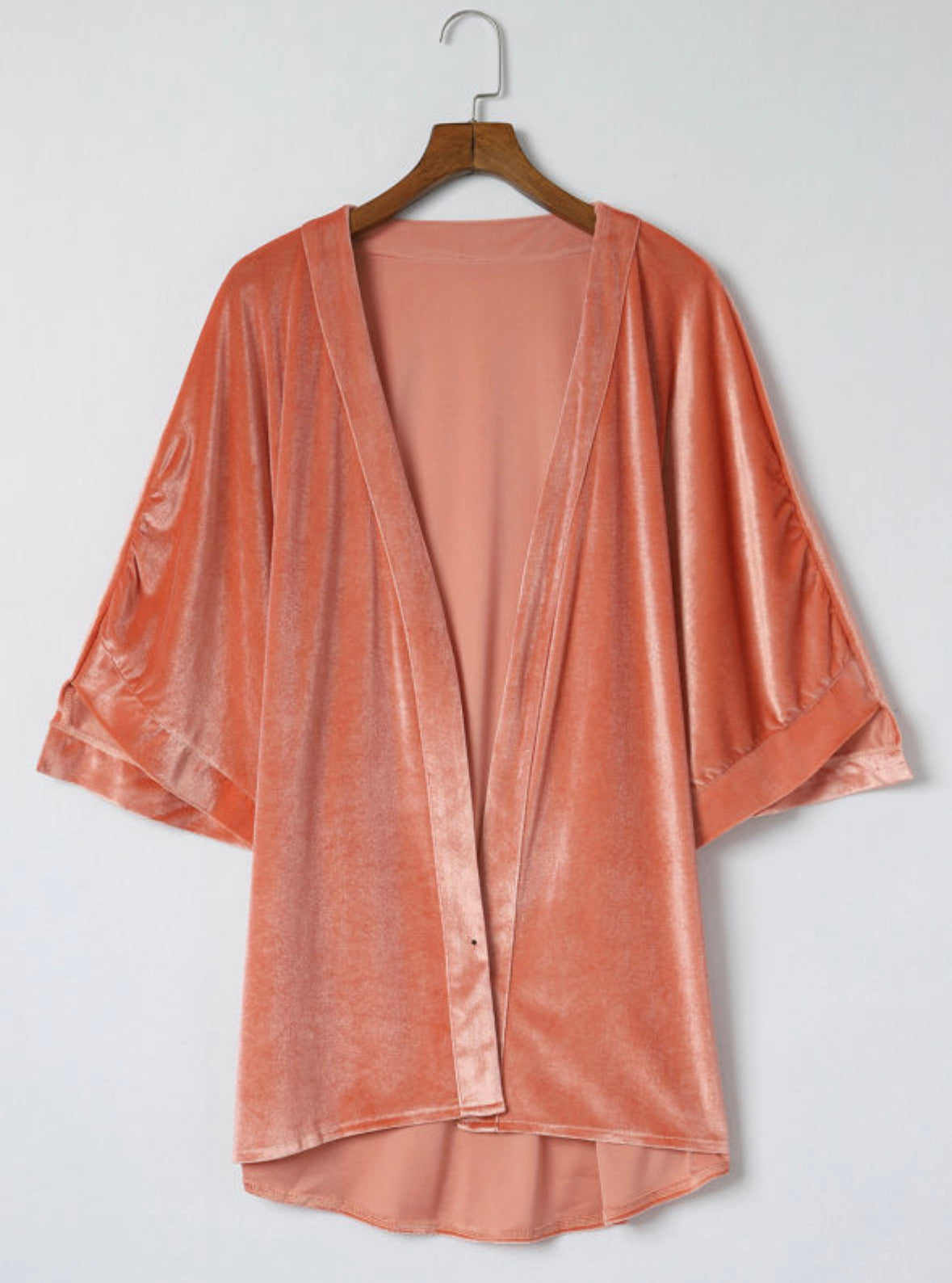 Pink Velvet Retro Cardigan