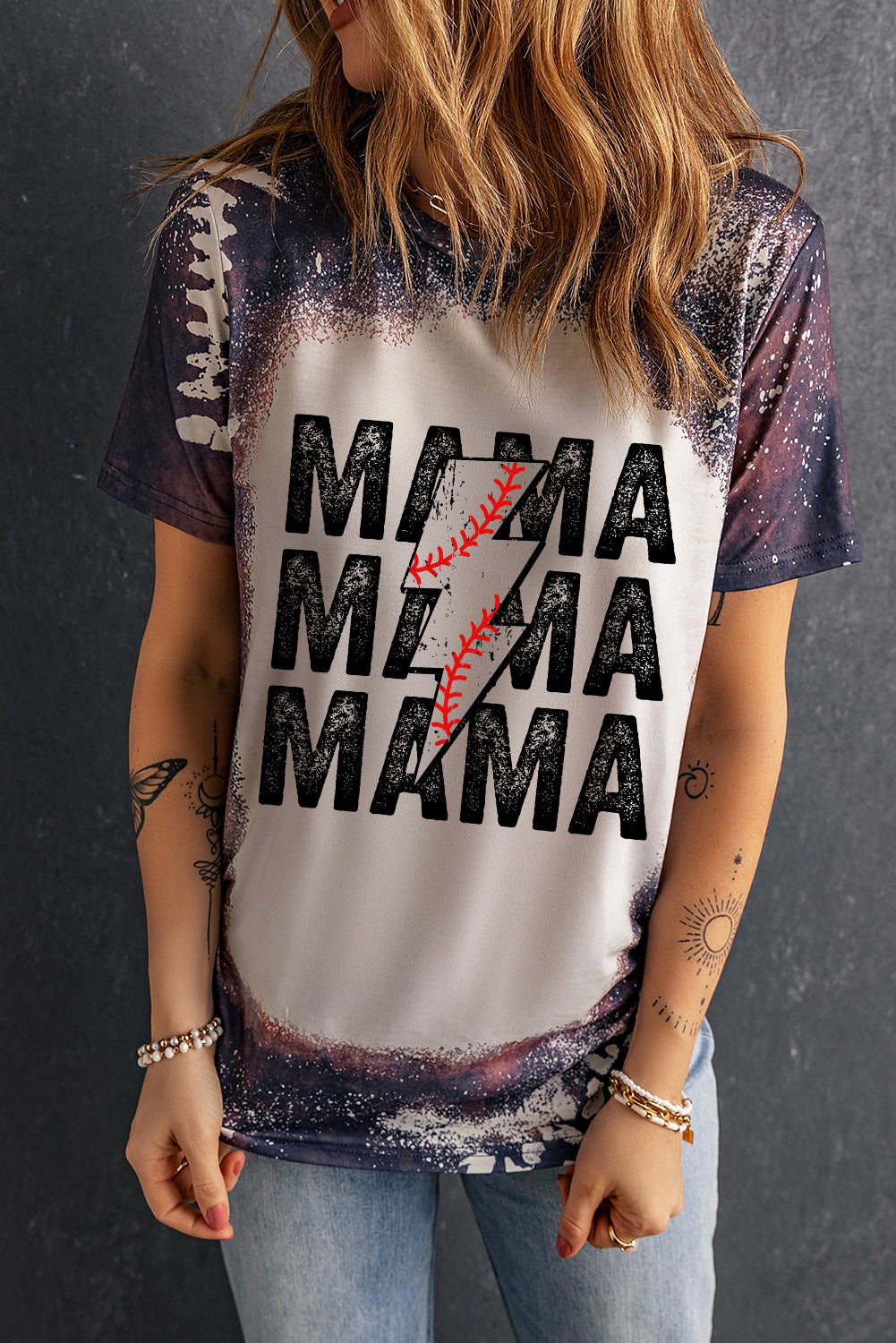 MAMA Graphic Neck Tee