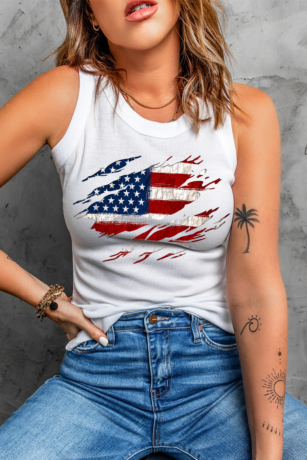 US Flag Tank