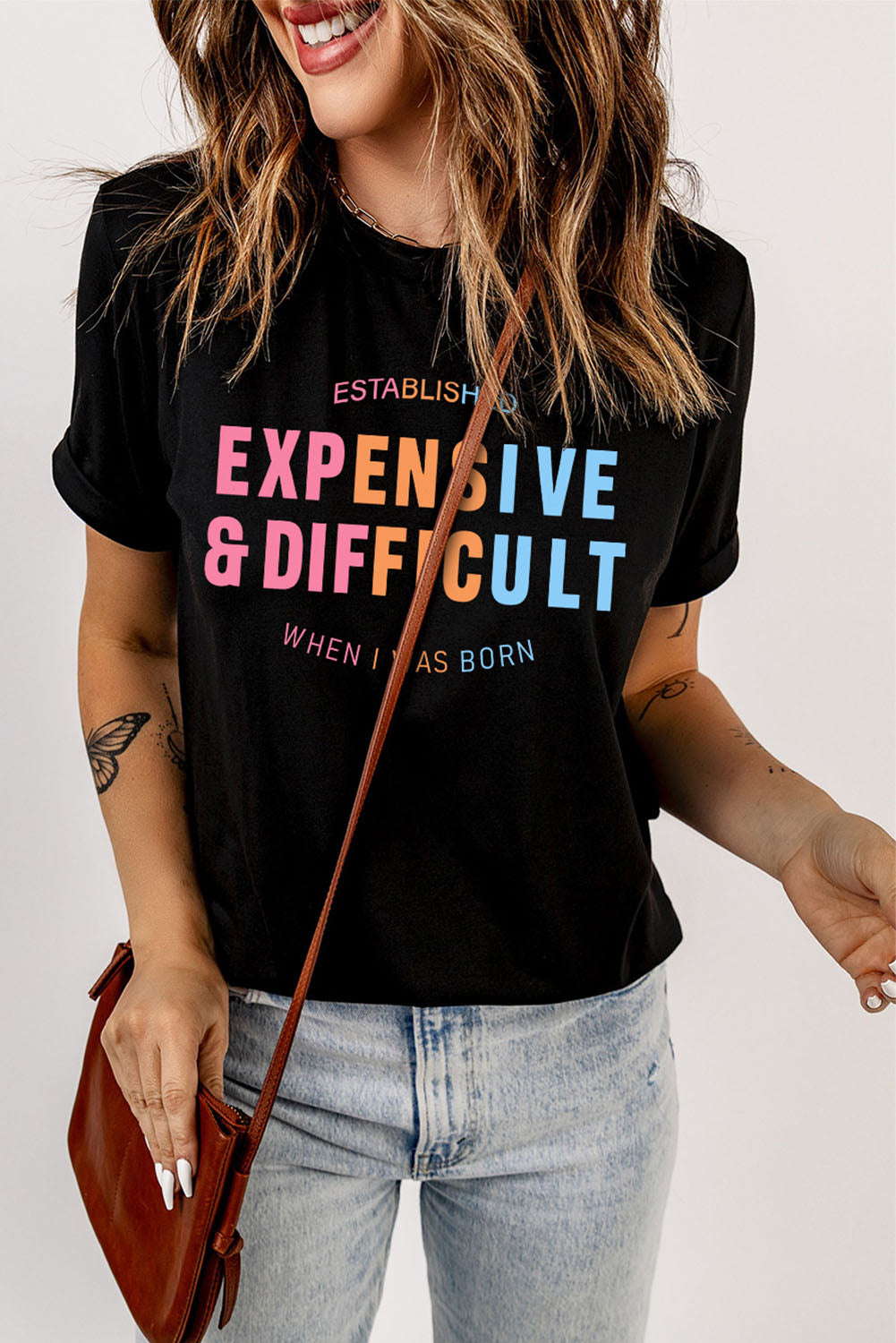 Expensive and Difficult Cuffed Sleeve Tee