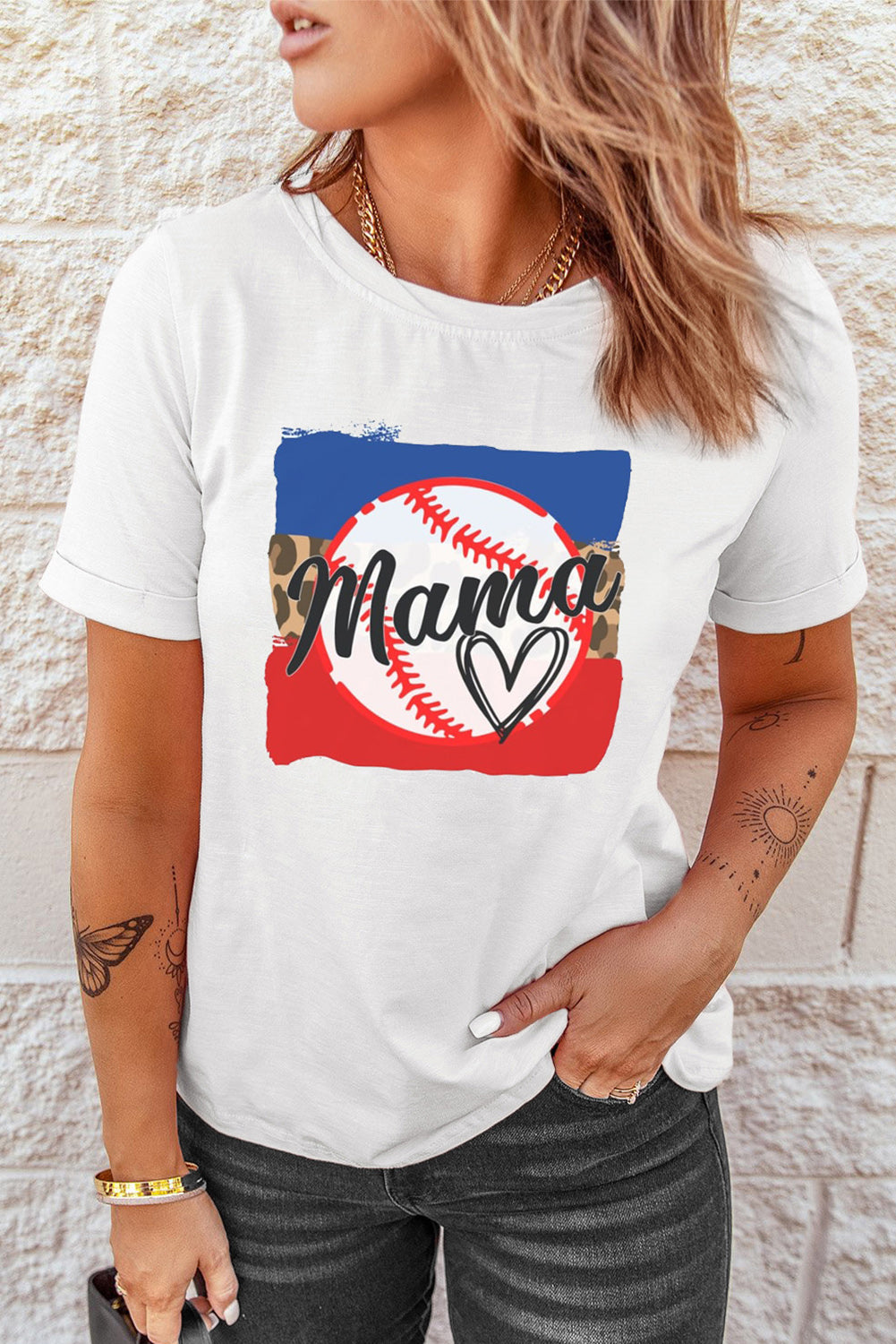 MAMA Heart Graphic T-Shirt