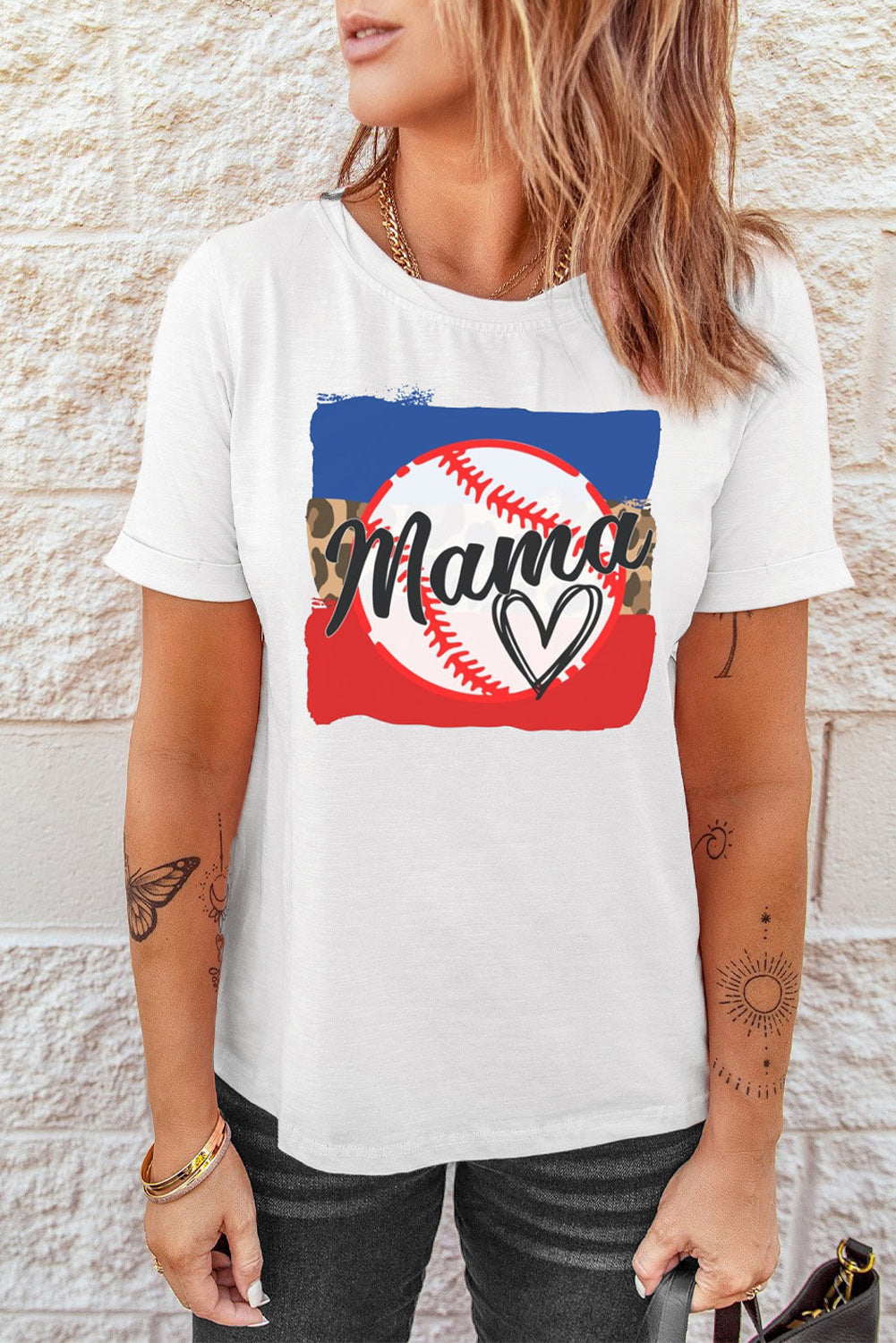 MAMA Heart Graphic T-Shirt