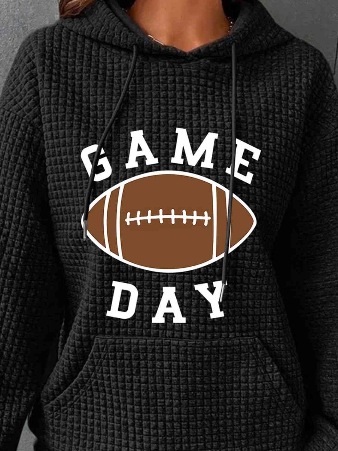 GAME DAY Graphic Drawstring Hoodie