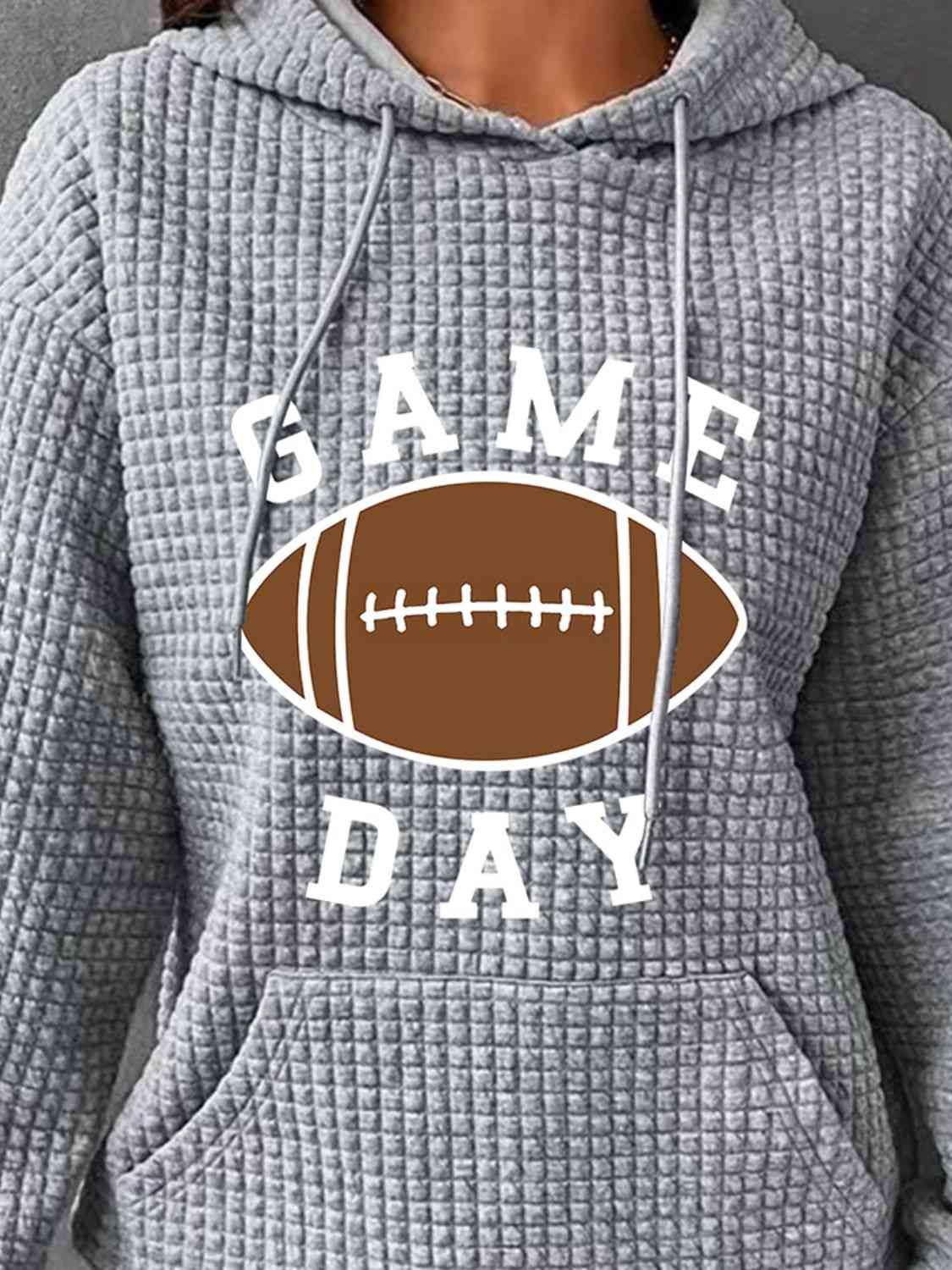 GAME DAY Graphic Drawstring Hoodie