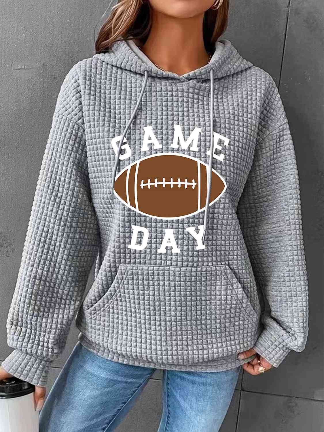 GAME DAY Graphic Drawstring Hoodie