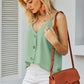 Buttoned V-Neck Cami