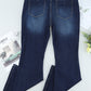 Plus Size Mid-Rise Waist Flare Jeans