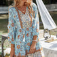 Floral Tied Balloon Sleeve Mini Dress