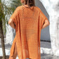 Openwork Slit Scoop Neck Cover Up