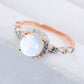 Round Moonstone Ring