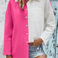 Two-Tone Contrast Drop Shoulder Shirt