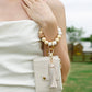 Beaded Bracelet Keychain with Wallet