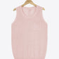 Buttoned Pocket Knit Tank