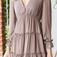 Frill Trill Flounce Sleeve High-Low Dress