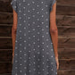 Butterfly Sleeve Round Neck Dress