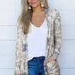 Printed Long Sleeve Cardigan