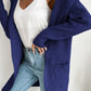 Ribbed Open Front Hooded Cardigan with Pockets