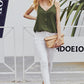 Buttoned V-Neck Cami