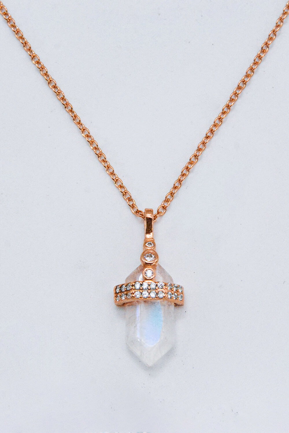 Sterling Silver Moonstone Pendant Necklace