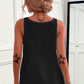 Half-Zip Scoop Neck Tank