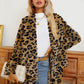 Leopard Long Sleeve Open Front Cardigan