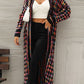 Multicolored Open Front Fringe Hem Cardigan
