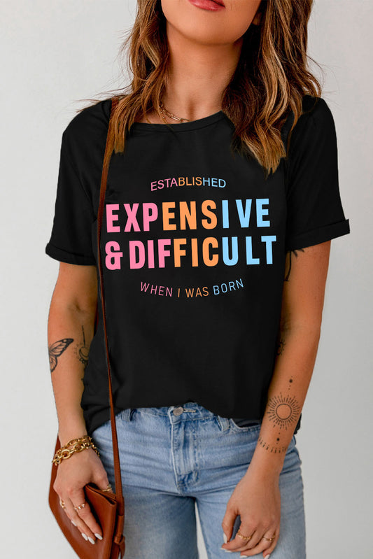 Expensive and Difficult Cuffed Sleeve Tee