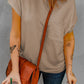 Capped Sleeve Round Neck T-Shirt