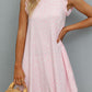 Butterfly Sleeve Round Neck Dress