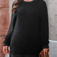 Plus Size Side Slit Sweatshirt