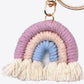 Assorted 4-Pack Rainbow Fringe Keychain