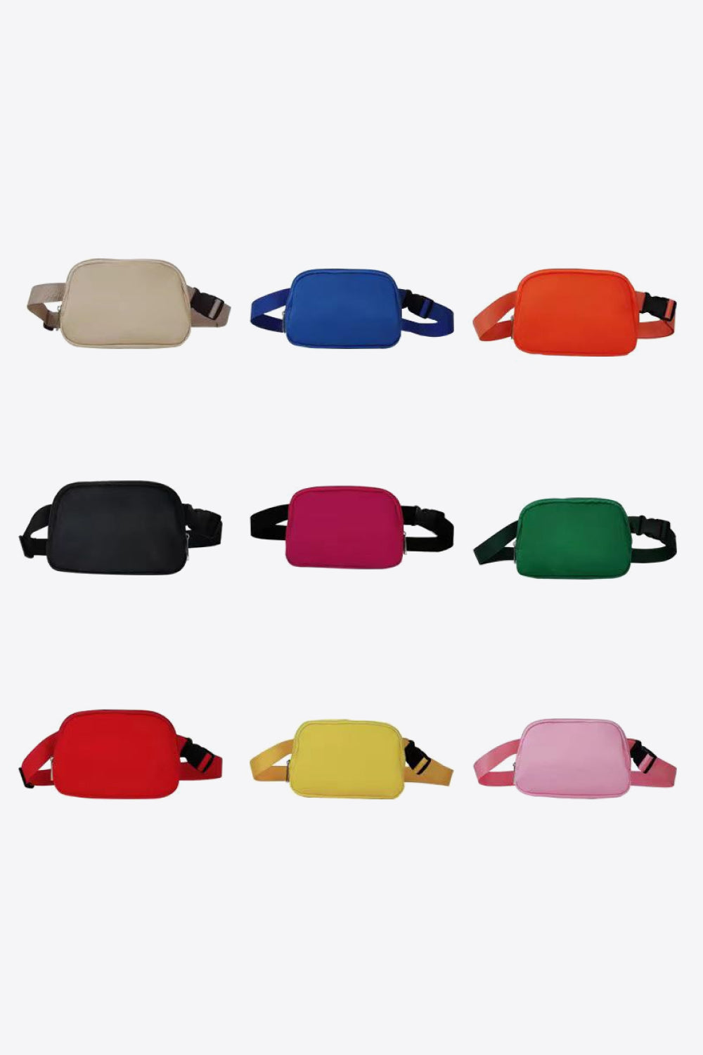 Buckle Zip Closure Fanny Pack/Sling Bag