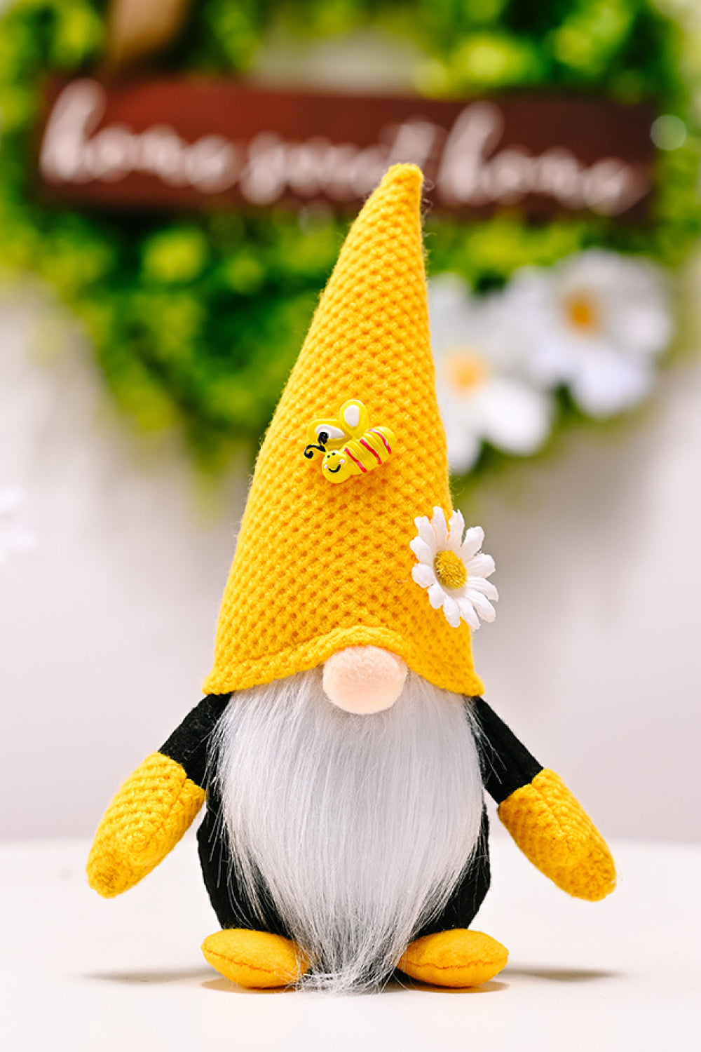 Bee and Flower Decor Faceless Gnome