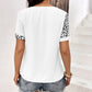 Leopard Round Neck Short Sleeve Tee