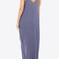 Spaghetti Strap V-Neck Pocket Maxi Dress