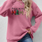 Letter Graphic Round Neck Long Sleeve Sweatshirt