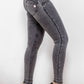 Zip Closure Skinny Jeans with Pockets
