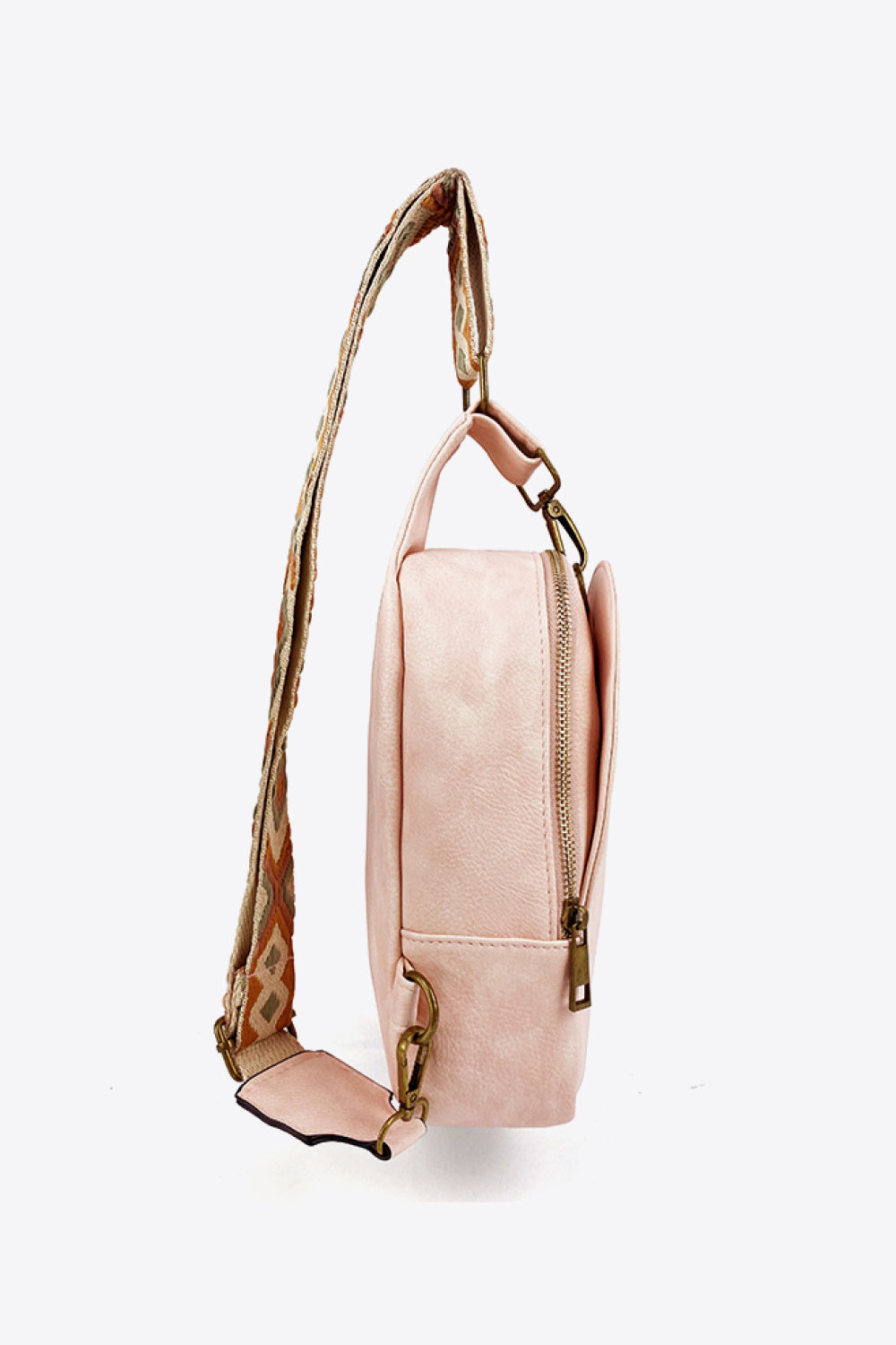 Adjustable Strap PU Leather Sling Bag