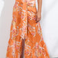 Printed High-Rise Tied Culottes