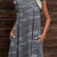 Butterfly Sleeve Round Neck Dress