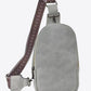 Adjustable Strap PU Leather Sling Bag