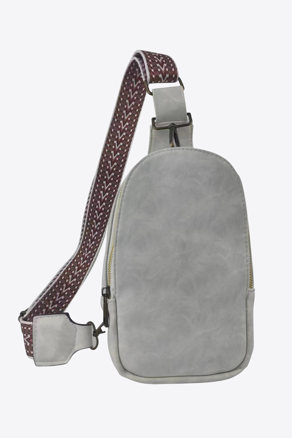 Adjustable Strap PU Leather Sling Bag