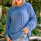 Plus Size Side Slit Sweatshirt