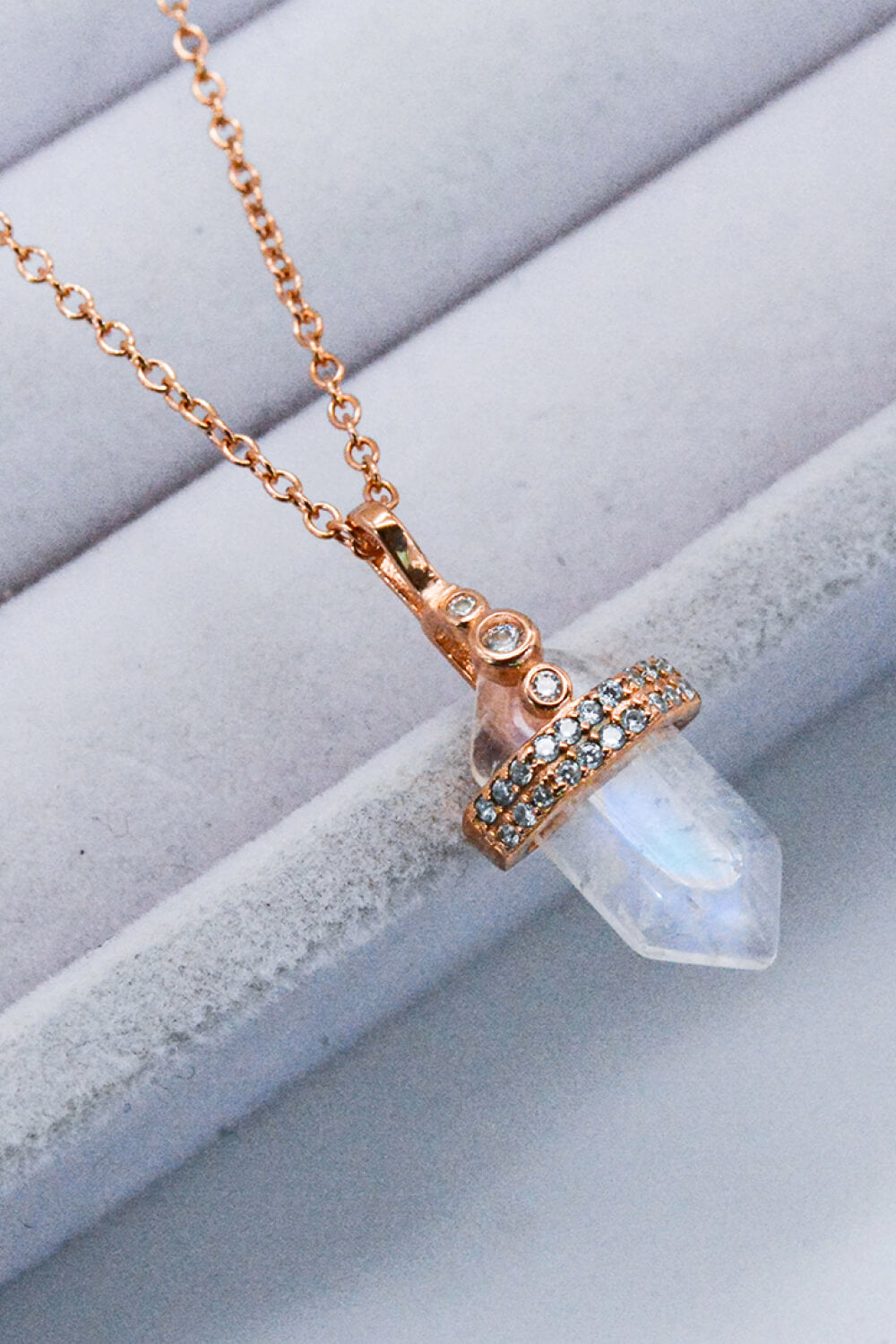 Sterling Silver Moonstone Pendant Necklace