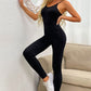 Ribbed Spaghetti Strap Jumpsuit