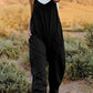 V-Neck Sleeveless Jumpsuit with Pocket
