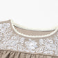 Embroidered Round Neck Short Sleeve Blouse