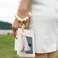 Beaded Bracelet Keychain with Wallet